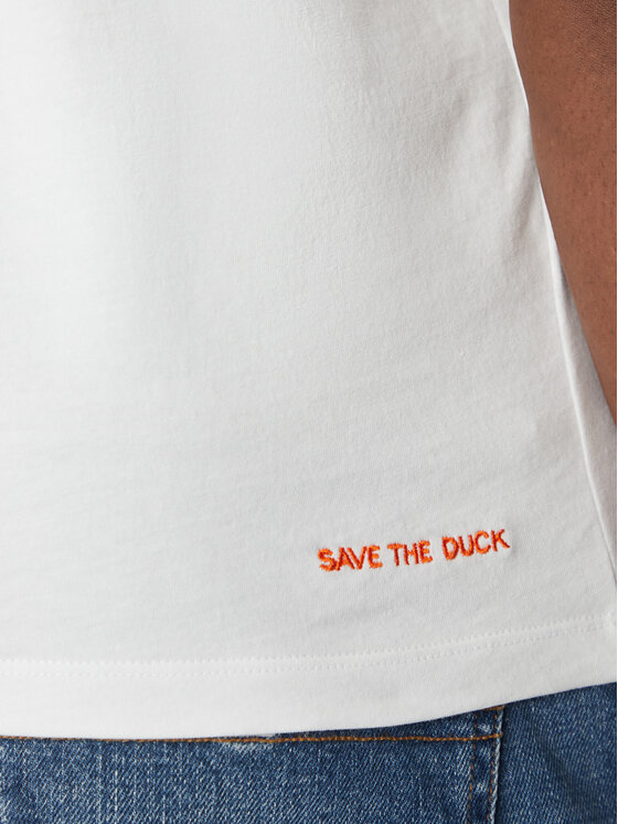 Save The Duck Save The Duck T-Shirt DT1194M BESY20 Biały Regular Fit
