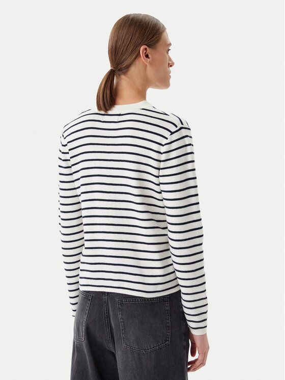 Pieces Pieces Sweter Senna 17156406 Écru Regular Fit