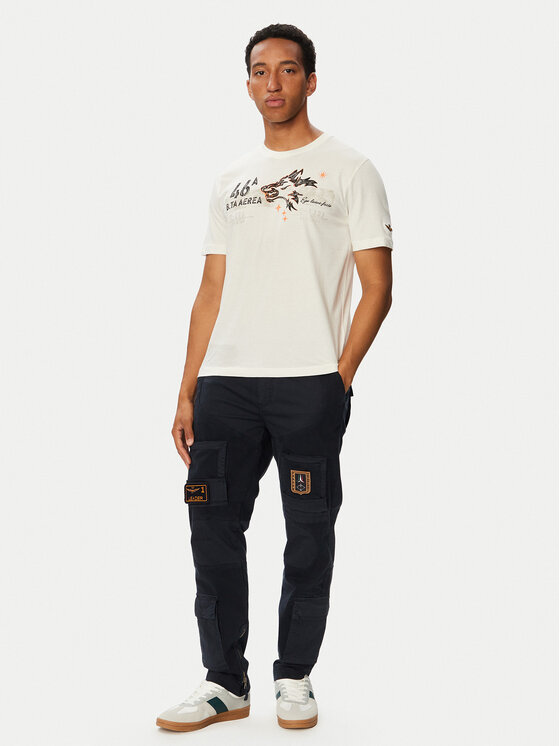 Aeronautica Militare Aeronautica Militare Tričko 262TS2579UJ00750 Biela Regular Fit