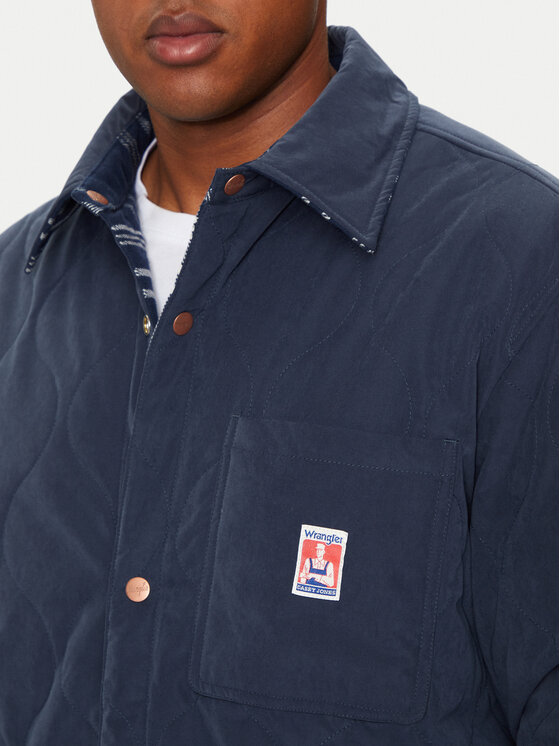 Wrangler Wrangler Geacă Casey 112357279 Albastru Relaxed Fit