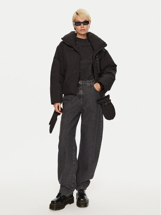 Gestuz Gestuz Μπουφάν χειμωνιάτικο Pinara 10909184 Μαύρο Loose Fit