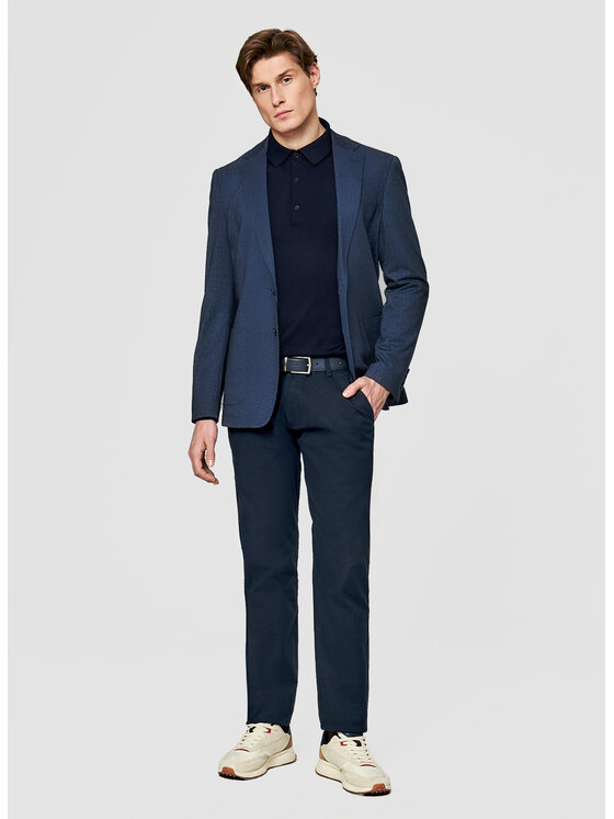 Pako Lorente Pako Lorente Marynarka P26SF-3X-001 Granatowy Slim Fit