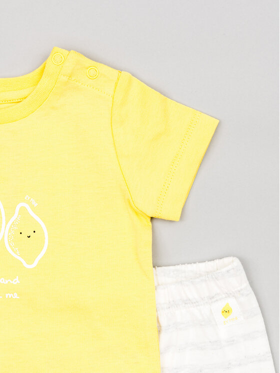 Zippy Zippy Komplet t-shirt i legginsy ZNBAP0602 23006 Żółty Regular Fit