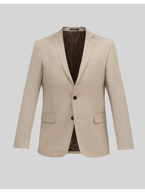 Borgio Borgio Marynarka Morgano Beżowy Classic Fit