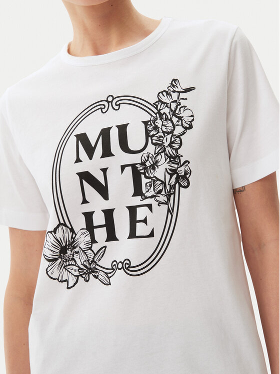 Munthe Munthe T-Shirt Fynella 251110925160 Biały Regular Fit