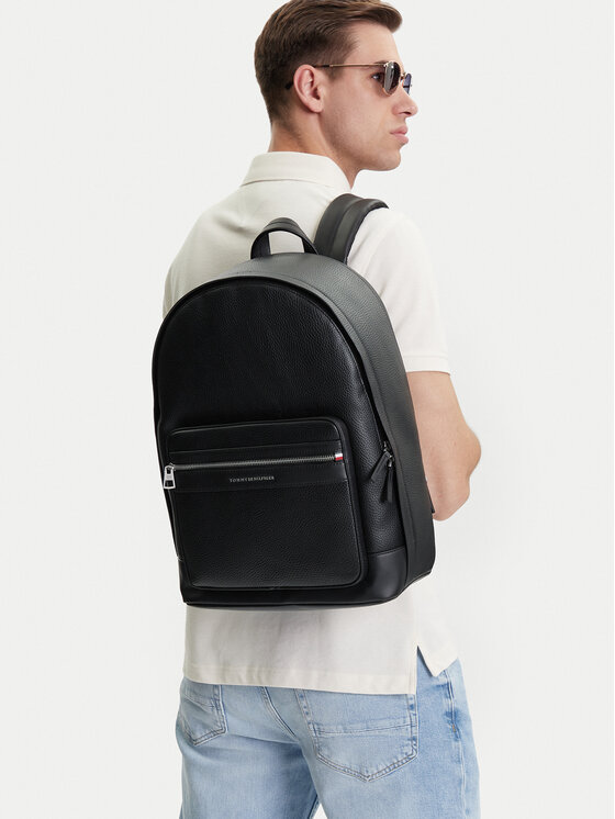 Tommy Hilfiger Tommy Hilfiger Ruksak Th Central Backpack AM0AM13201 Crna