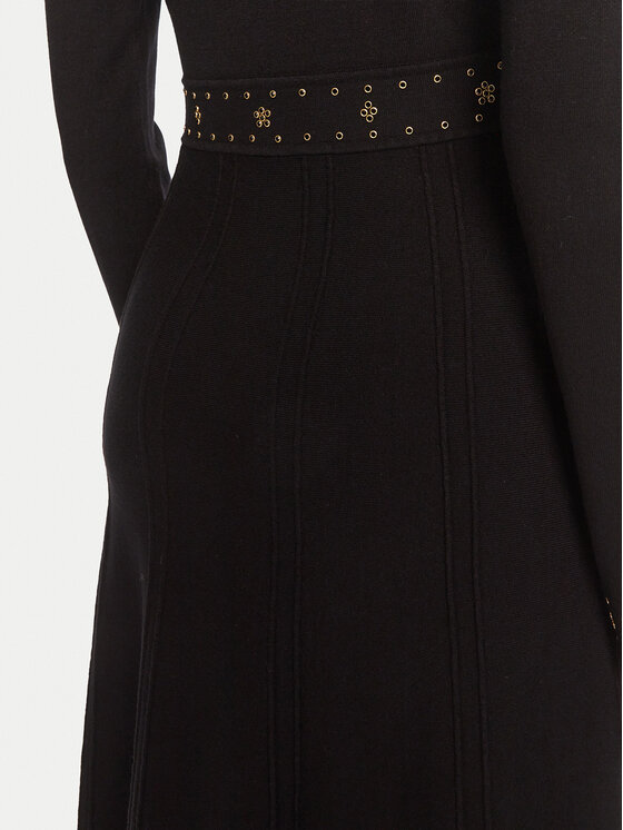 TWINSET TWINSET Rochie tricotată 252TP3271 Negru Regular Fit