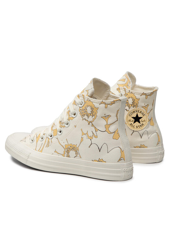 Converse Converse Modne superge Chuck Taylor All Star Crafted Florals A01188C Bež