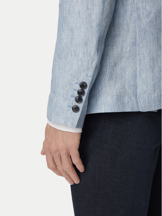 JOOP! JOOP! Σακάκι Hoverest 30102592 Ανοιχτό μπλε Slim Fit