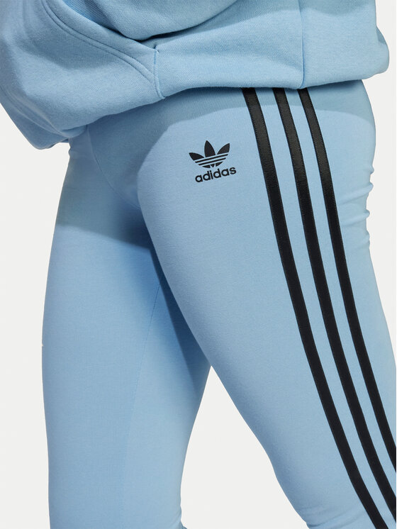 adidas adidas Legginsy adicolor JV8616 Błękitny Slim Fit