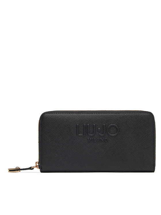 Liu Jo Liu Jo Μεγάλο Πορτοφόλι Γυναικείο XL Zip Around AA5155 E0087 Μαύρο
