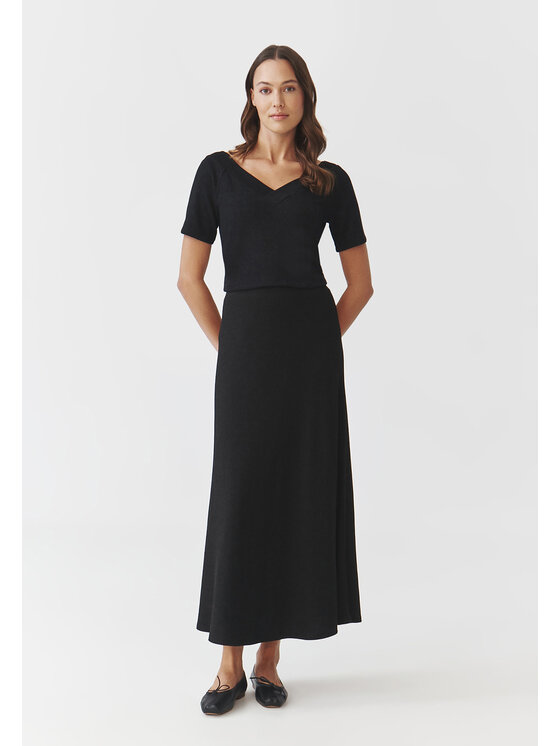 TATUUM TATUUM Spódnica midi LUMINA Czarny A-Line Fit