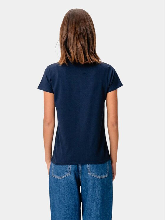 TeeShoppen TeeShoppen T-Shirt 'Basic Collection' Granatowy Regular Fit