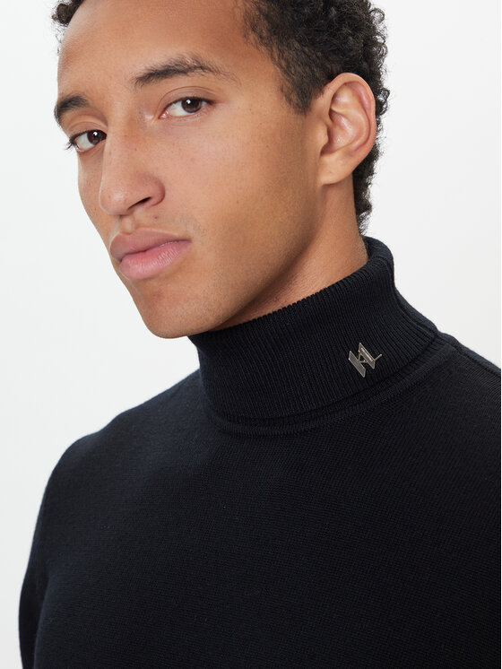 KARL LAGERFELD KARL LAGERFELD Rollkragenpullover 655010 554399 Schwarz Regular Fit