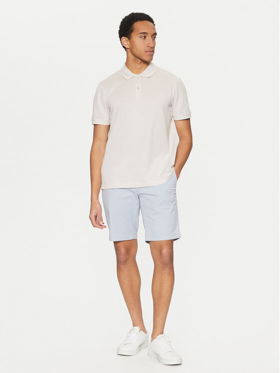 Calvin Klein Calvin Klein Тениска с яка и копчета K10K114475 Бежов Regular Fit