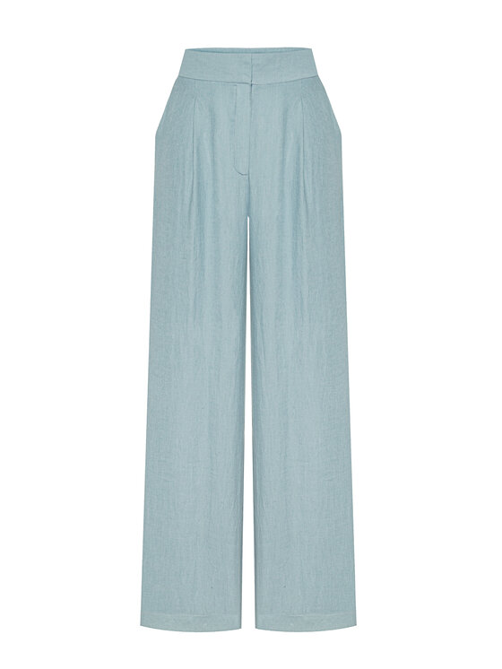 Duende Duende Spodnie materiałowe Phila Pants Niebieski Regular Fit