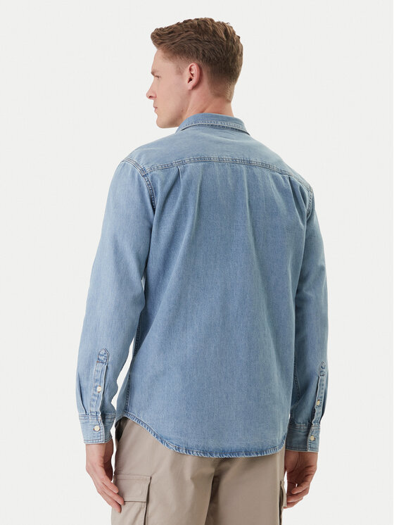 Calvin Klein Jeans Calvin Klein Jeans džinsiniai marškiniai Essential LV04RE710G Mėlyna Regular Fit