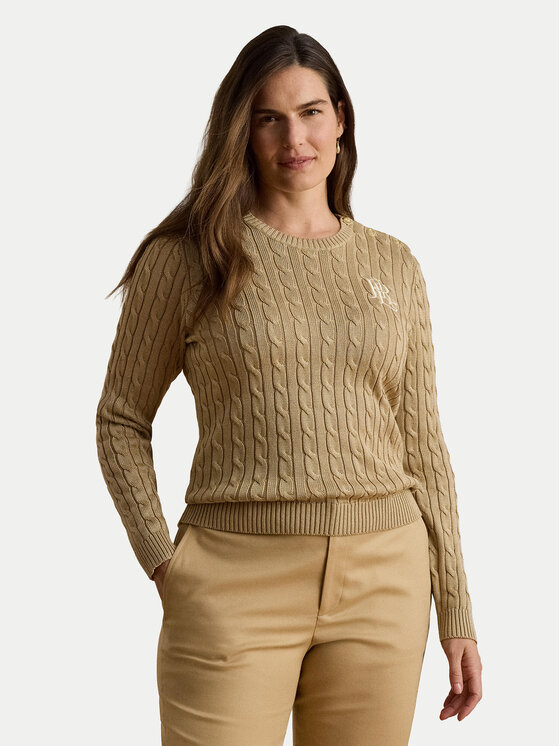 LAUREN RALPH LAUREN LAUREN RALPH LAUREN Sweter 200P14039006 Beżowy Regular Fit