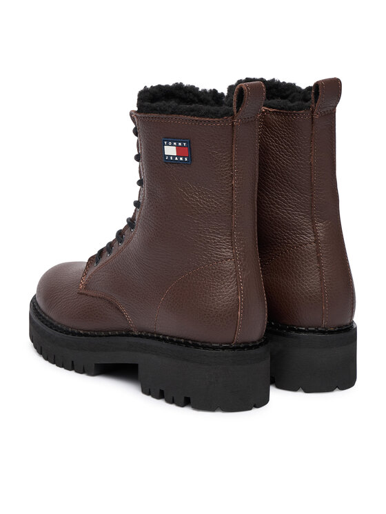 Tommy Jeans Tommy Jeans Trapery Tjw Urban Laceup Boot Wl EN0EN02906 Brązowy