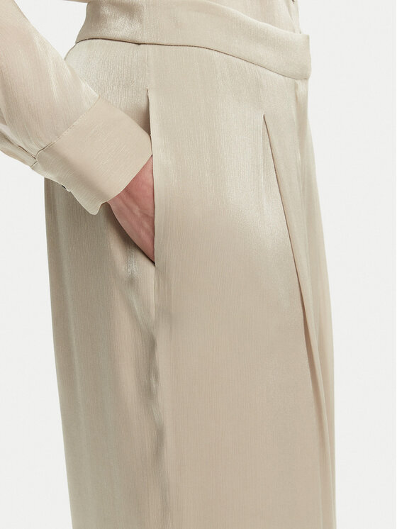 MICHAEL Michael Kors MICHAEL Michael Kors Palazzo nohavice MS430638BB Béžová Wide Leg
