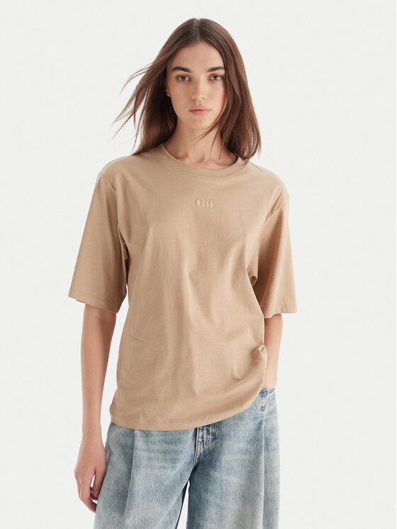 BOSS BOSS Tricou C_Enis 50523256 Bej Oversize