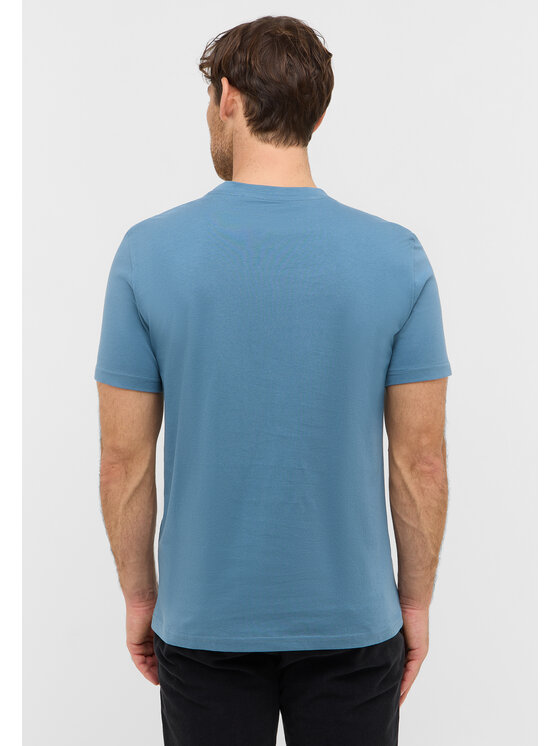 Mustang Mustang T-Shirt Style Austin Niebieski Regular Fit