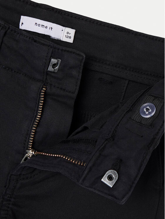 NAME IT NAME IT Hlače 13234676 Crna Slim Fit