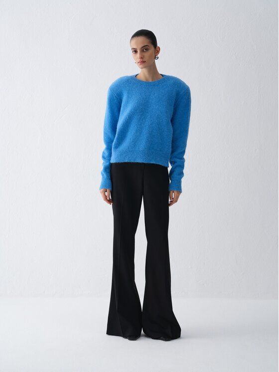 La Mania La Mania Sweter KENZI Niebieski Boxy Fit