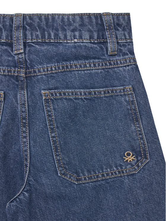 United Colors Of Benetton United Colors Of Benetton Jeansy 4DW2CE035 Modrá Wide Leg