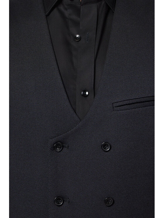 Lancerto Lancerto Kamizelka Hawick KA131223000004 Czarny Slim Fit