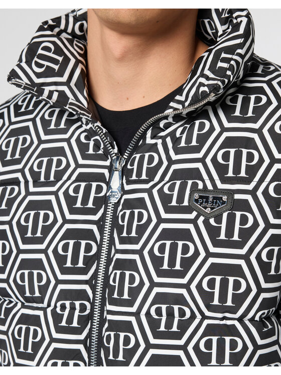 PHILIPP PLEIN PHILIPP PLEIN Kurtka puchowa 28623 Czarny Regular Fit
