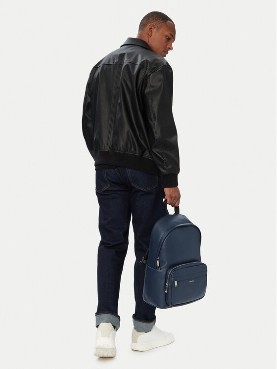 Calvin Klein Putni ruksak Raised Round Backpack LV04D3155G Tamnoplava