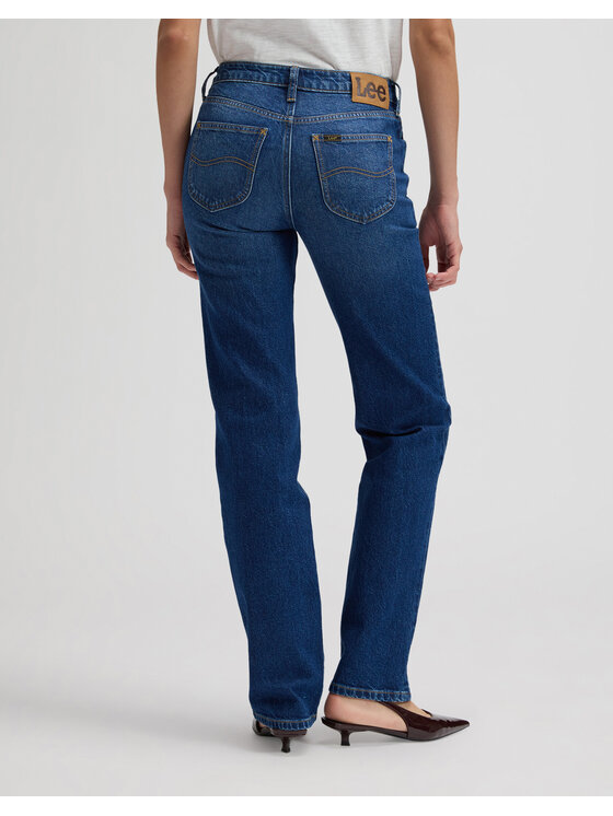 Lee Lee Jeansy LONDON Niebieski Straight Leg