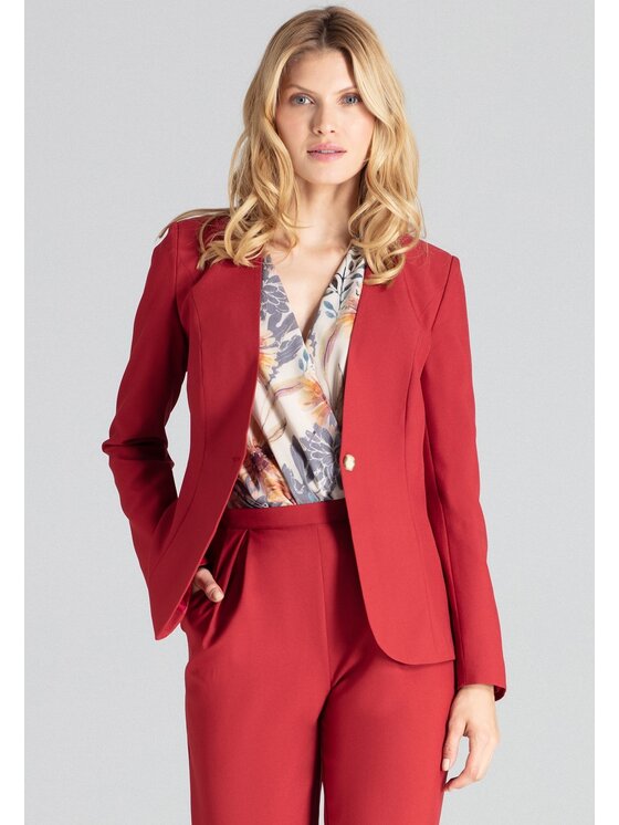 FIGL FIGL Σακάκι M678 Μπορντό Regular Fit