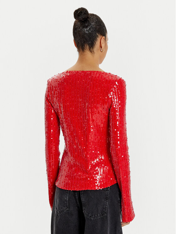 ROTATE ROTATE Blusa Georgia 1131493017 Rosso Regular Fit