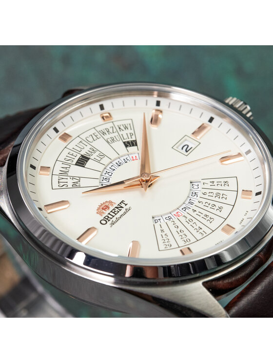 Orient Orient Zegarek RA-BA0009S3YB Brązowy