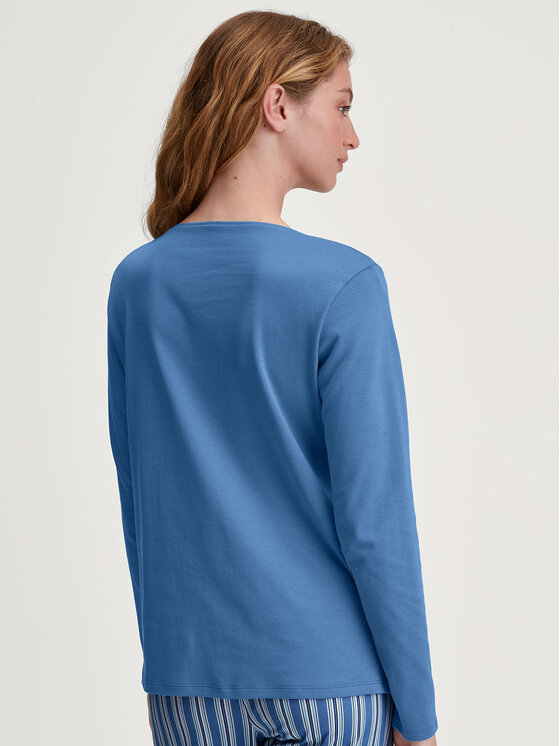 Calida Calida Longsleeve 15058 Niebieski Regular Fit