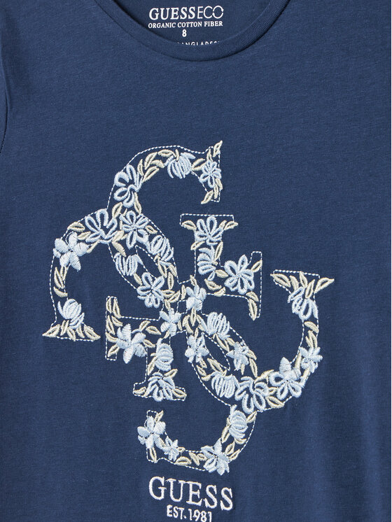 Guess Guess Tricou J5GI02 K6YW4 Bleumarin Regular Fit