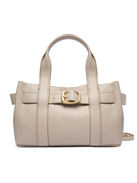 Calvin Klein Calvin Klein Torbica Buckle Mini Tote With Strap LV04F3295G Bež