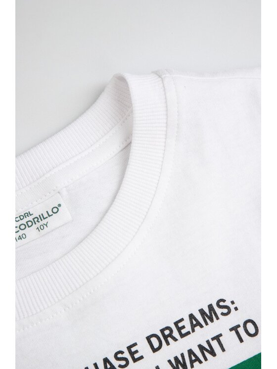 Coccodrillo Coccodrillo T-Shirt ZC6143208VBB-001 Biały Regular Fit