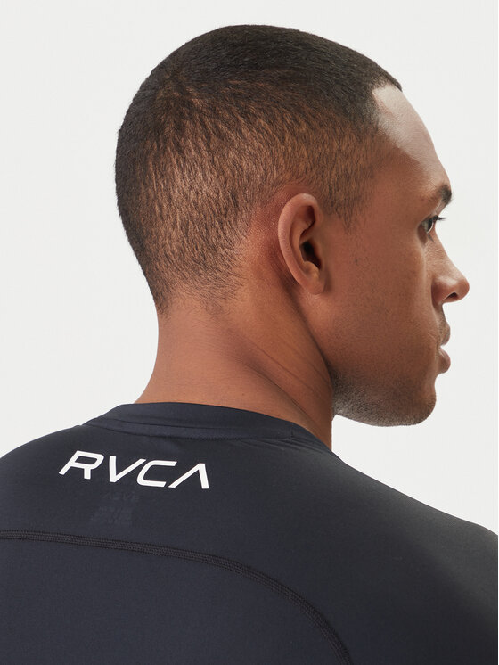 RVCA RVCA Technikai póló VA Sport AVYWR00135 Fekete Slim Fit