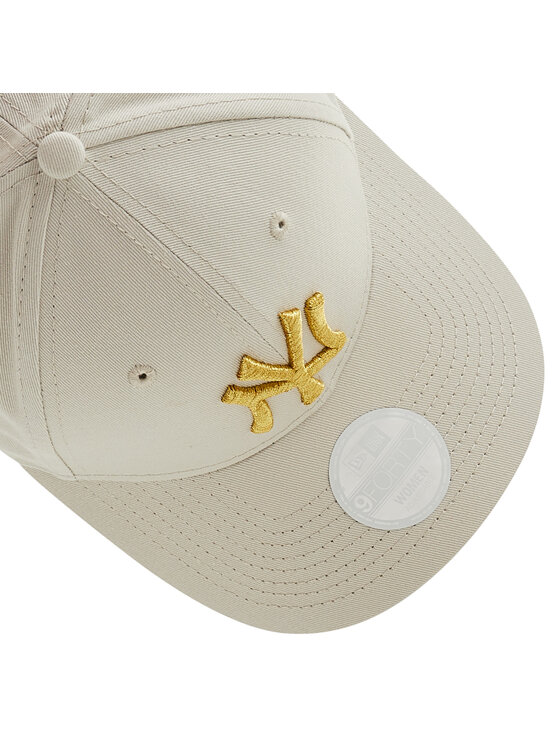 New Era New Era Czapka z daszkiem New York Yankees Metallic 60222491 Beżowy