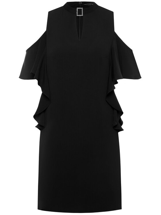 Guess Guess Coctailkleid Philipa W0GK91 W9X50 Schwarz Regular Fit