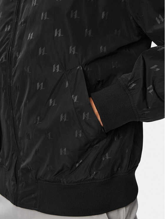 KARL LAGERFELD KARL LAGERFELD Geacă bomber 505005 563538 Negru Regular Fit