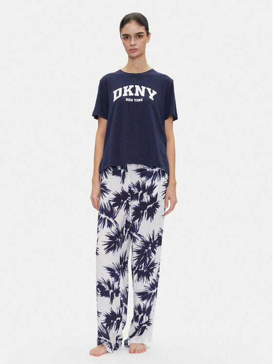 DKNY DKNY Pizsama YI70052 Sötétkék Regular Fit