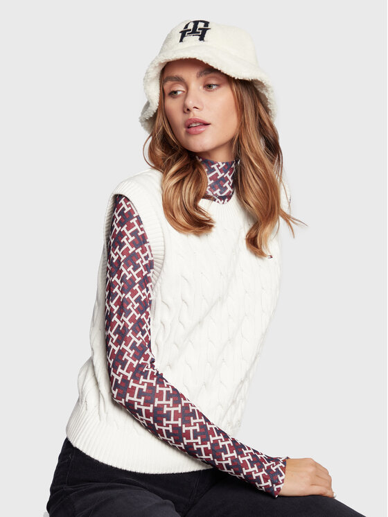 Tommy Hilfiger Tommy Hilfiger Καπέλο Monogram AW0AW14287 Εκρού