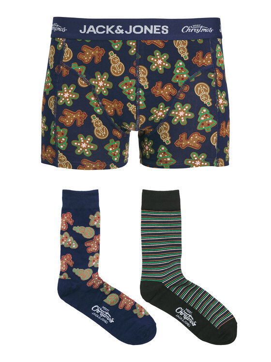 Jack & Jones Jack & Jones Set boxeri și șosete Gingerbread Giftbox 12285133 Colorat