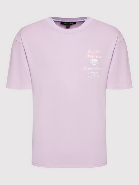 Criminal Damage Criminal Damage T-shirt Another Dimension ADTLW22 Ljubičasta Regular Fit
