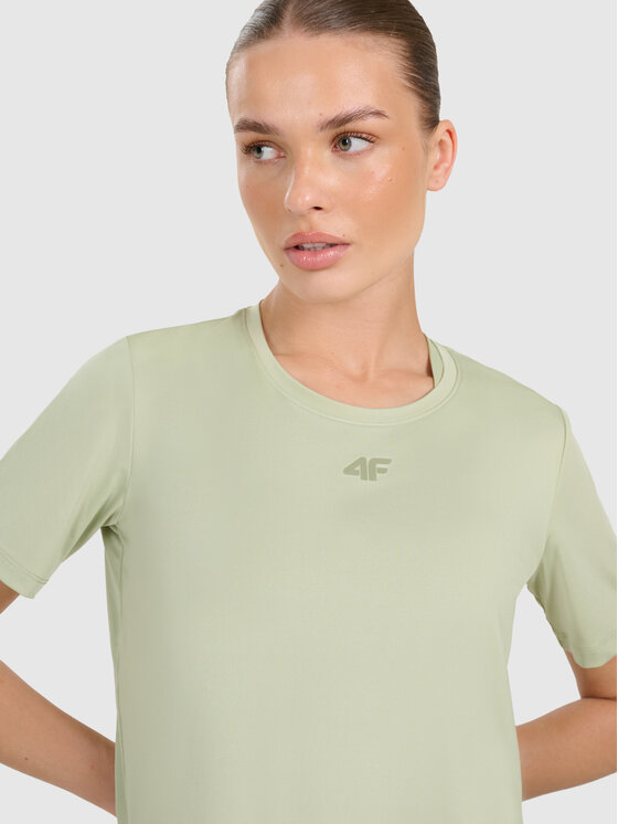 4F 4F Koszulka techniczna MULTI ACTIVE Zielony jasny Regular Fit