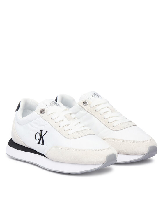 Calvin Klein Calvin Klein Laisvalaikio batai Retro Runner Ess Mix Mat Wmn YW0YW01990 Balta